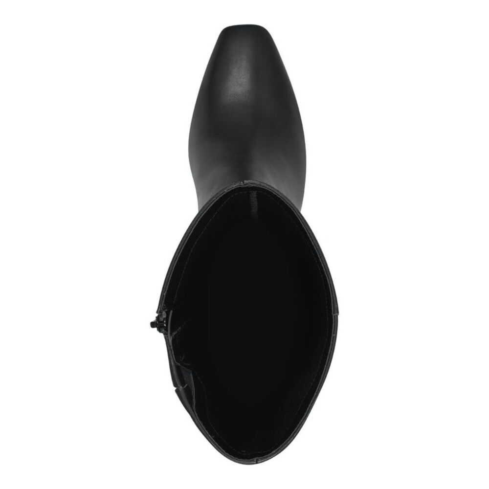 ALFANI Womens Black Goring Padded Tristanne Square Toe Leather Boots Shoes 6.5 M - Picture 3 of 4